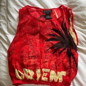 Vtg Custo Barcelona Semi-sheer Top